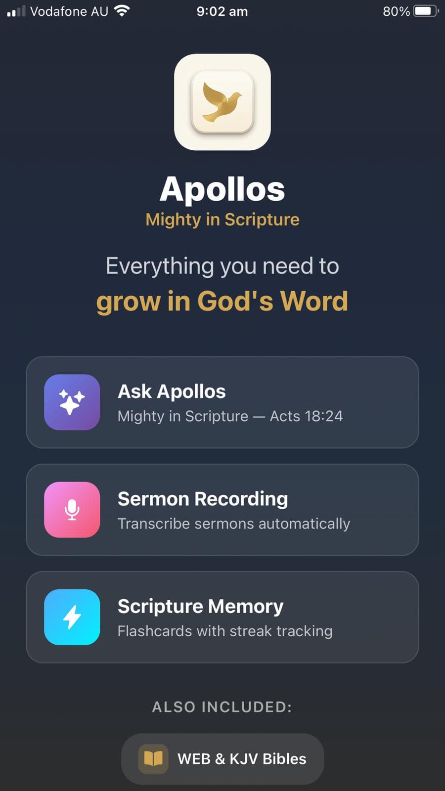 Apollos Bible App